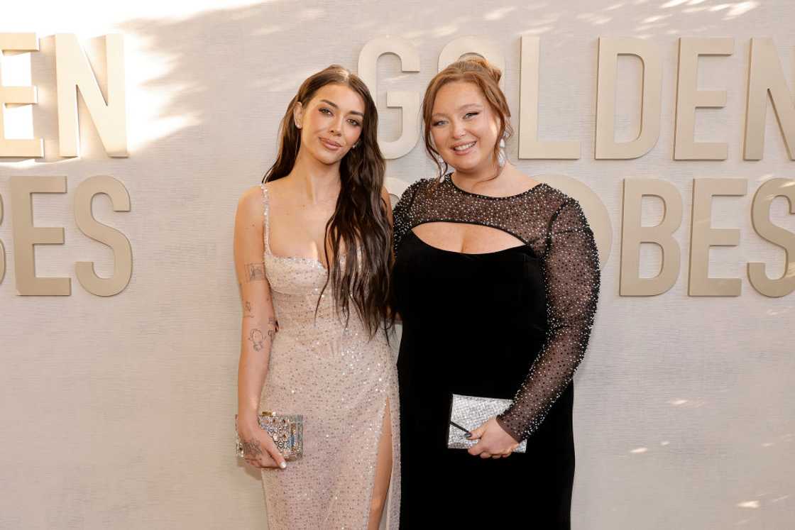 Brianna LaPaglia (L) and Grace O'Malley attend the 81st Annual Golden Globe Awards Brianna LaPaglia (L) and Grace O'Malley attend the 81st Annual Golden Globe Awards