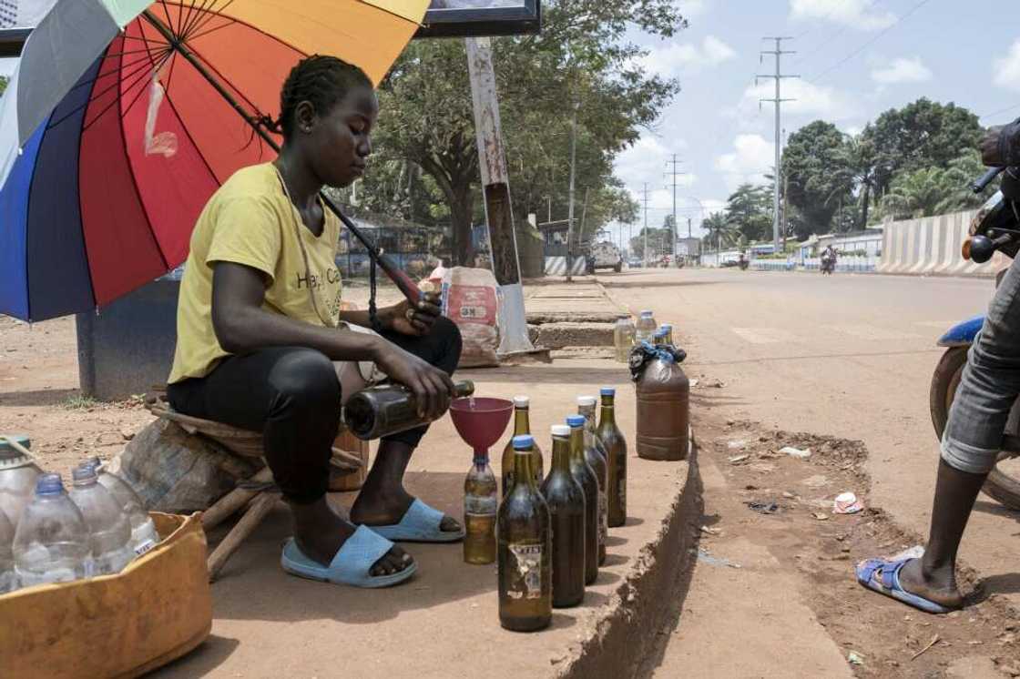 Princia Omah says she sells petrol on the black market 'to make life easier for car-owners'