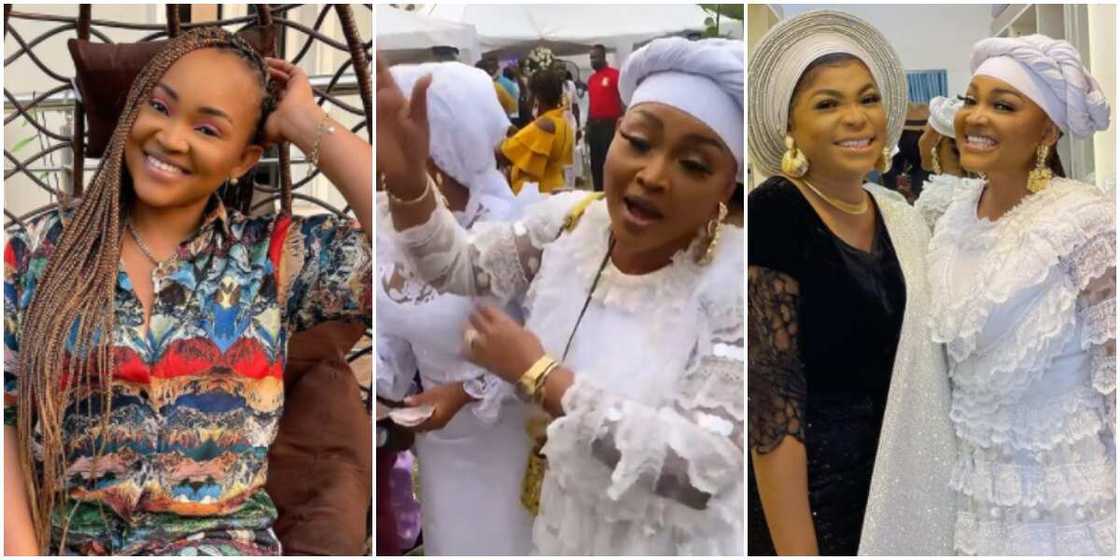 Mercy Aigbe spotted at Kemi Afolabi's house warming, sprays money as musician hails her Mercy Aigbe spotted at Kemi Afolabi's house warming, sprays money as musician hails her