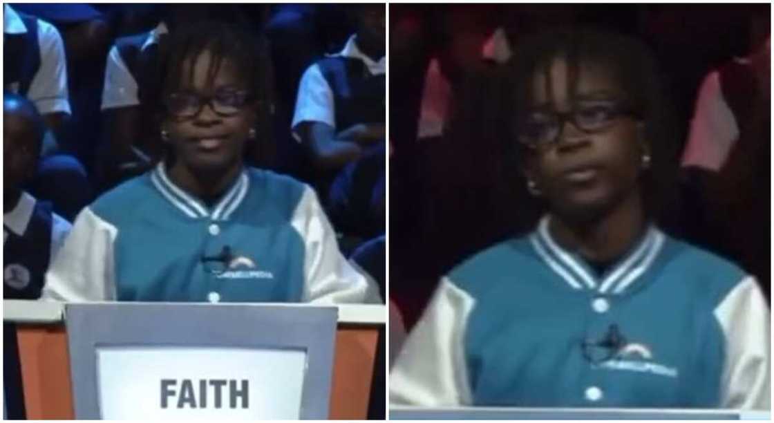Brilliant girl called Faith performs wonders at Cowbell Mathematics competition. Brilliant girl called Faith performs wonders at Cowbell Mathematics competition.