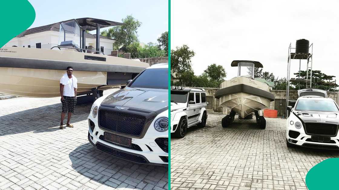Obafemi Martins flaunts his yacht and exotic cars Obafemi Martins flaunts his yacht and exotic cars