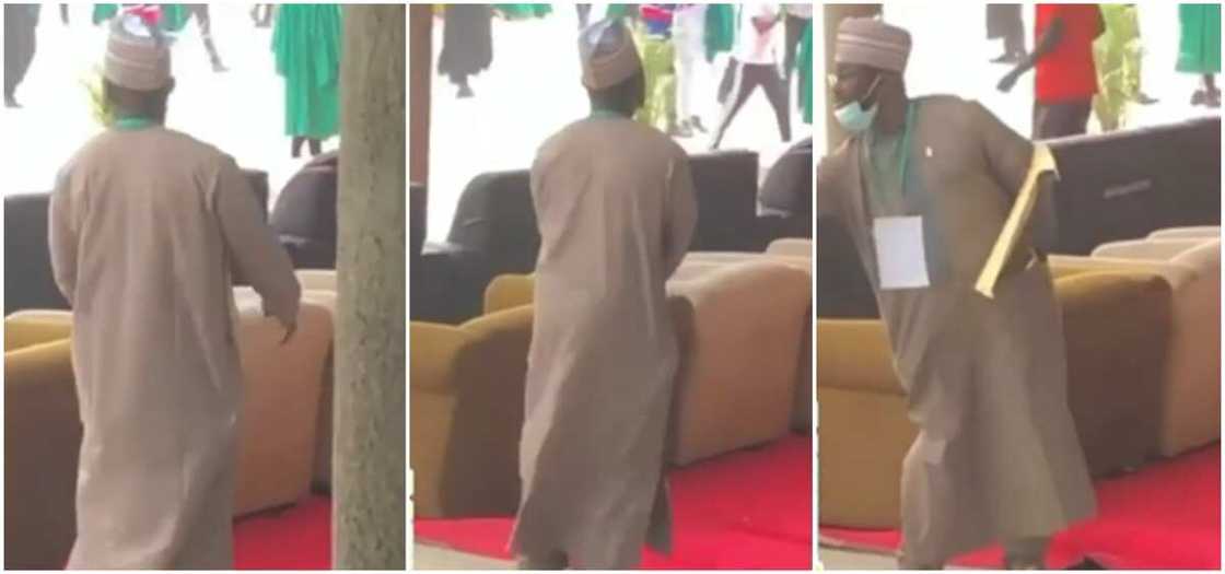 UNIABUJA lecturer dances hard during convocation UNIABUJA lecturer dances hard during convocation
