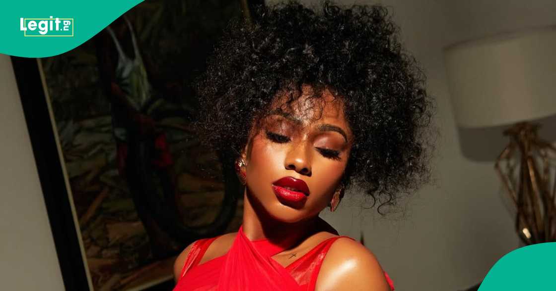 Mercy Eke unveiled her orange Lamborghini online. Mercy Eke unveiled her orange Lamborghini online.