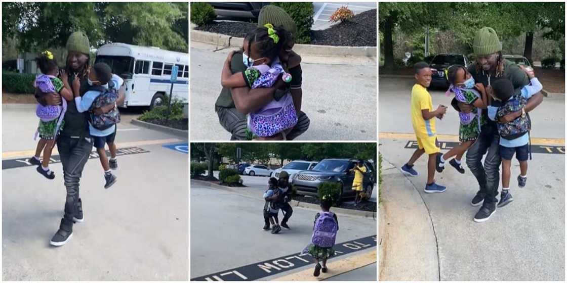Paul Okoye's reunites with kids in US. Paul Okoye's reunites with kids in US.