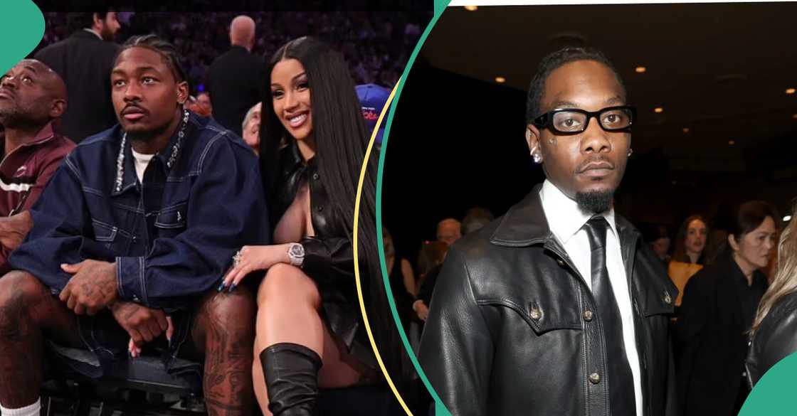 Cardi B & Stefon Diggs spotted at Knicks Playoff Game, Cardi B's former husband Offset