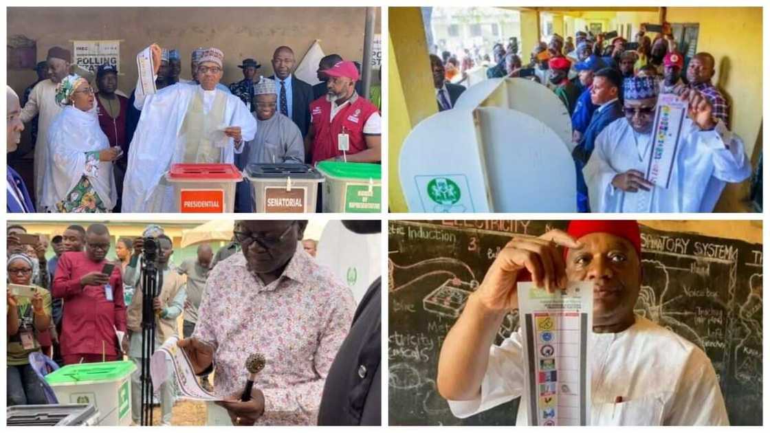 Muhammadu Buhari, Samuel Ortom, Ahmad Lawan, Orji Kalu, PDP, APC, Electoral violation Muhammadu Buhari, Samuel Ortom, Ahmad Lawan, Orji Kalu, PDP, APC, Electoral violation