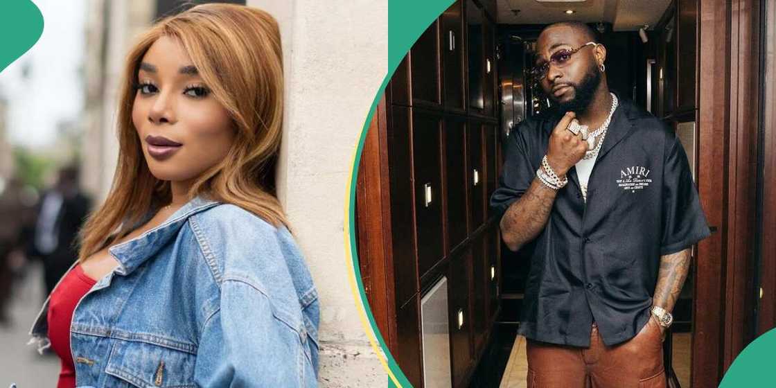 Davido's alleged French side chick Ivanna. Davido's alleged French side chick Ivanna.