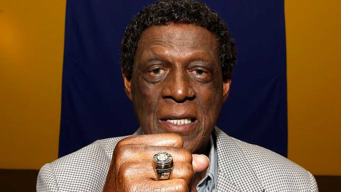 Elgin Baylor at Julien's Auctions Gallery in Beverly Hills, California. Elgin Baylor at Julien's Auctions Gallery in Beverly Hills, California.