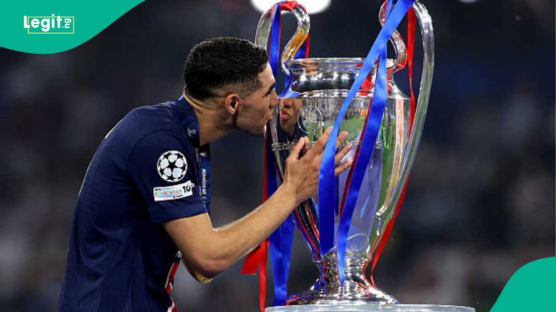 Achraf Hakimi, UEFA, Champions League, PSG, UCL Achraf Hakimi, UEFA, Champions League, PSG, UCL
