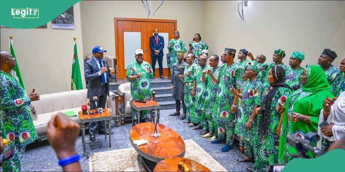 Benjamin Kalu speaking during a meeting with Renewed Hope Partners in Abuja.