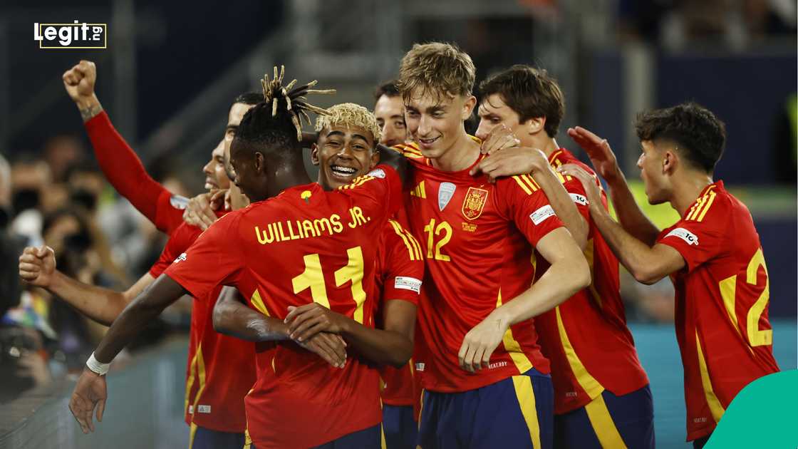 Nico Williams, Lamine Yamal, Dean Huijsen, Pedri, UEFA Nations League. Nico Williams, Lamine Yamal, Dean Huijsen, Pedri, UEFA Nations League.
