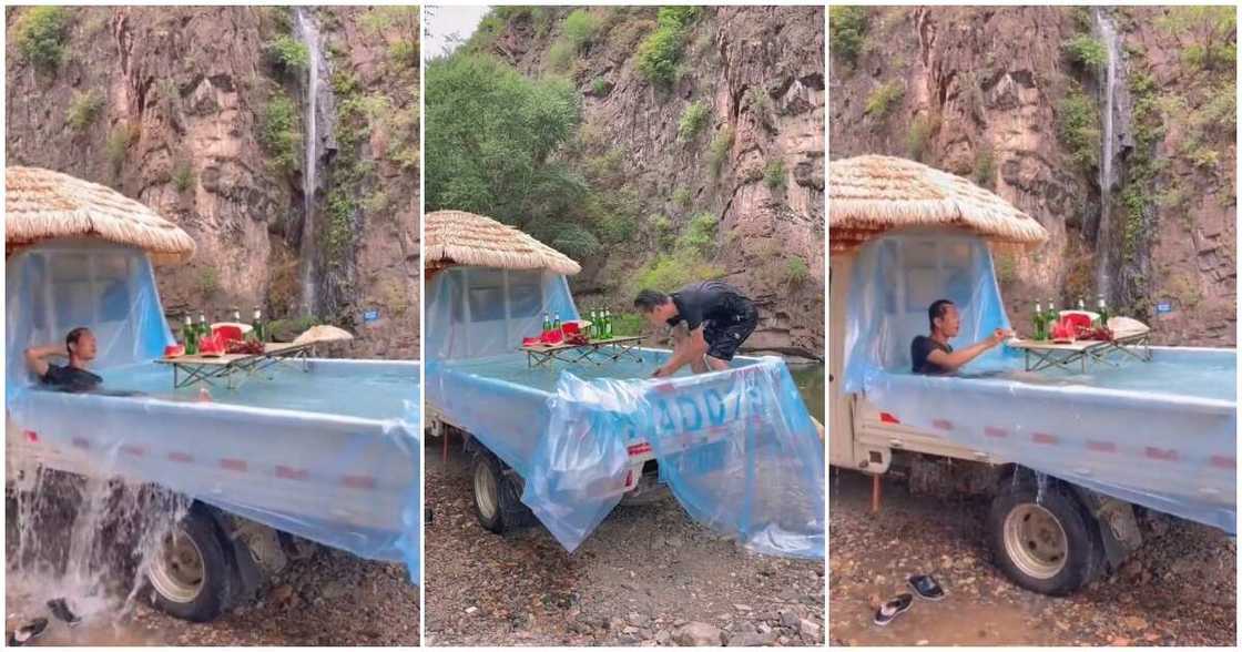 Swimming pool, pickup truck, pickup car, nylon Swimming pool, pickup truck, pickup car, nylon