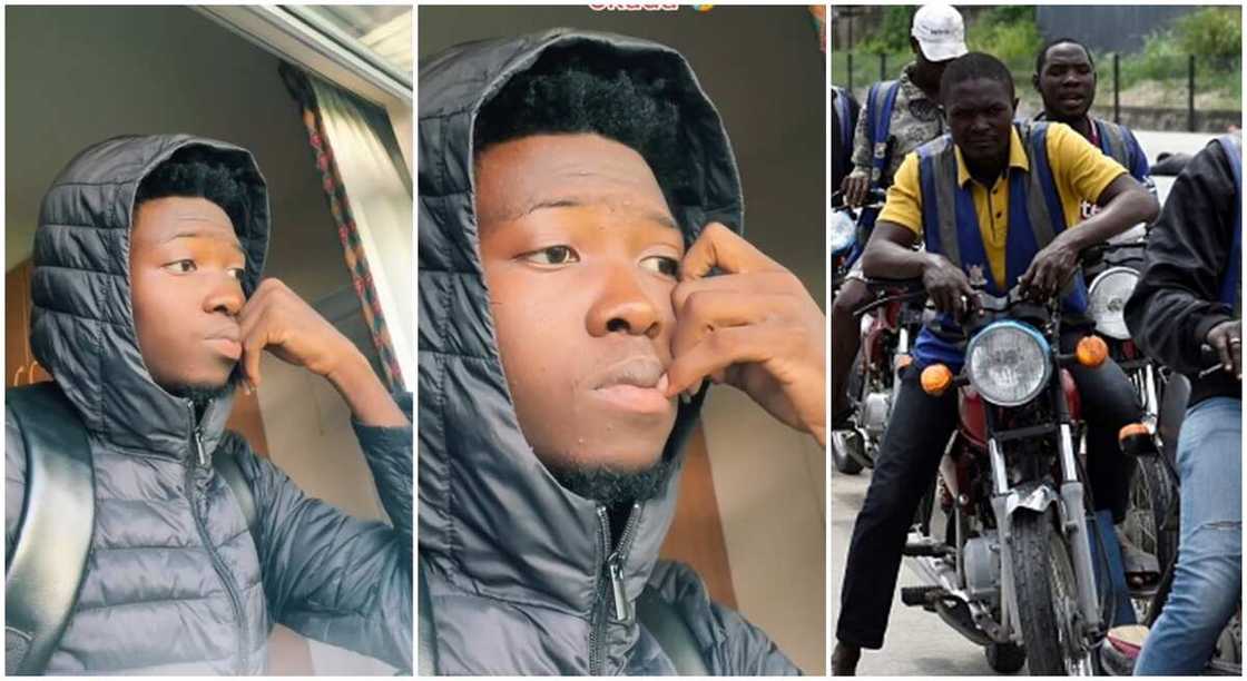 Photos of a Nigerian man living abroad.