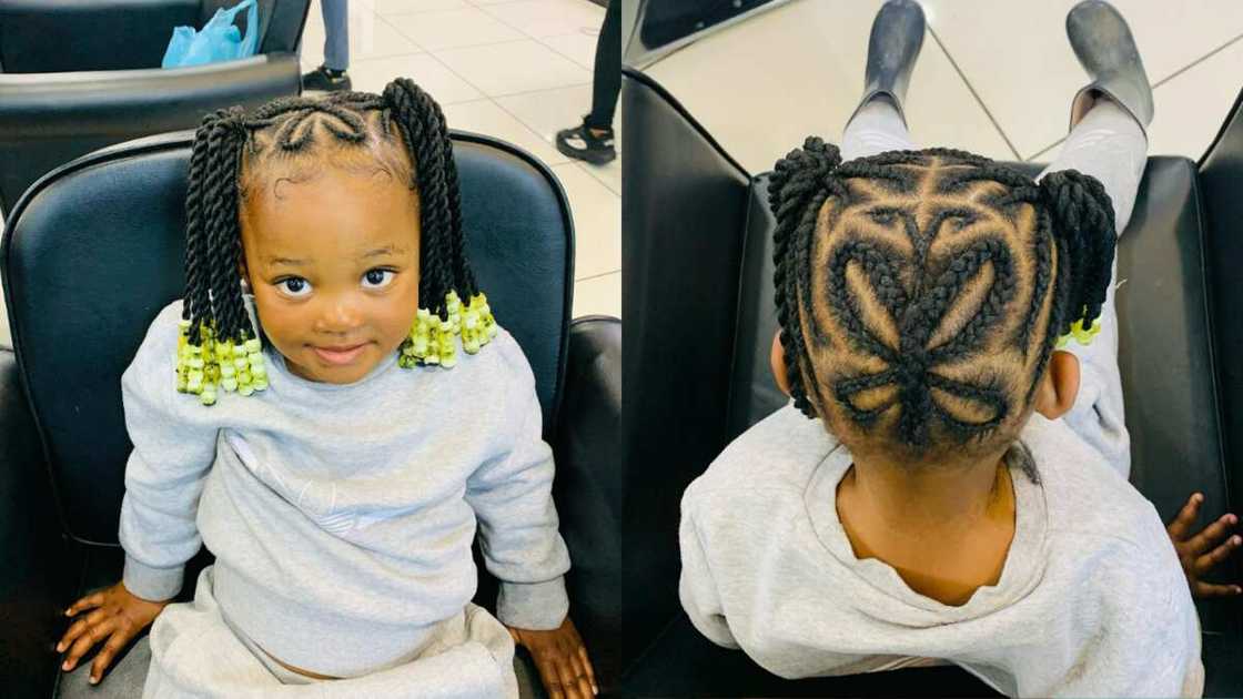 Brazilian wool hairstyle for kids