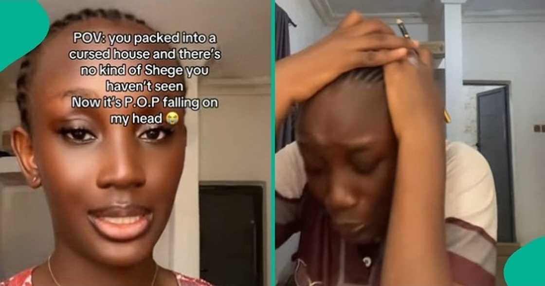 Lady says she moved into a cursed house, shares moment her POP fell. Lady says she moved into a cursed house, shares moment her POP fell.