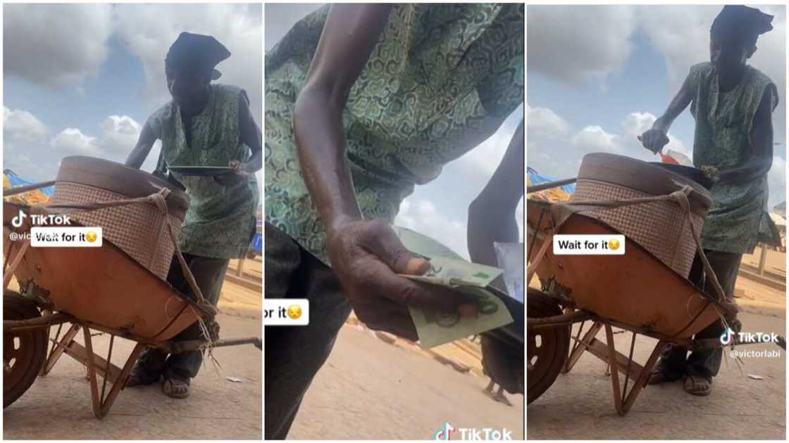 Neat pure water seller/man sells water like rice.