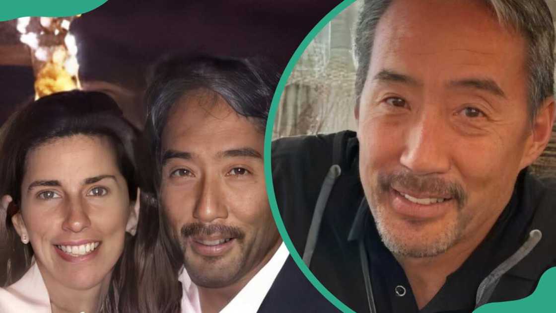 Paul Inouye and his wife Jackline in Paris (L). The American businessman in a black hoodie shirt (R) Paul Inouye and his wife Jackline in Paris (L). The American businessman in a black hoodie shirt (R)
