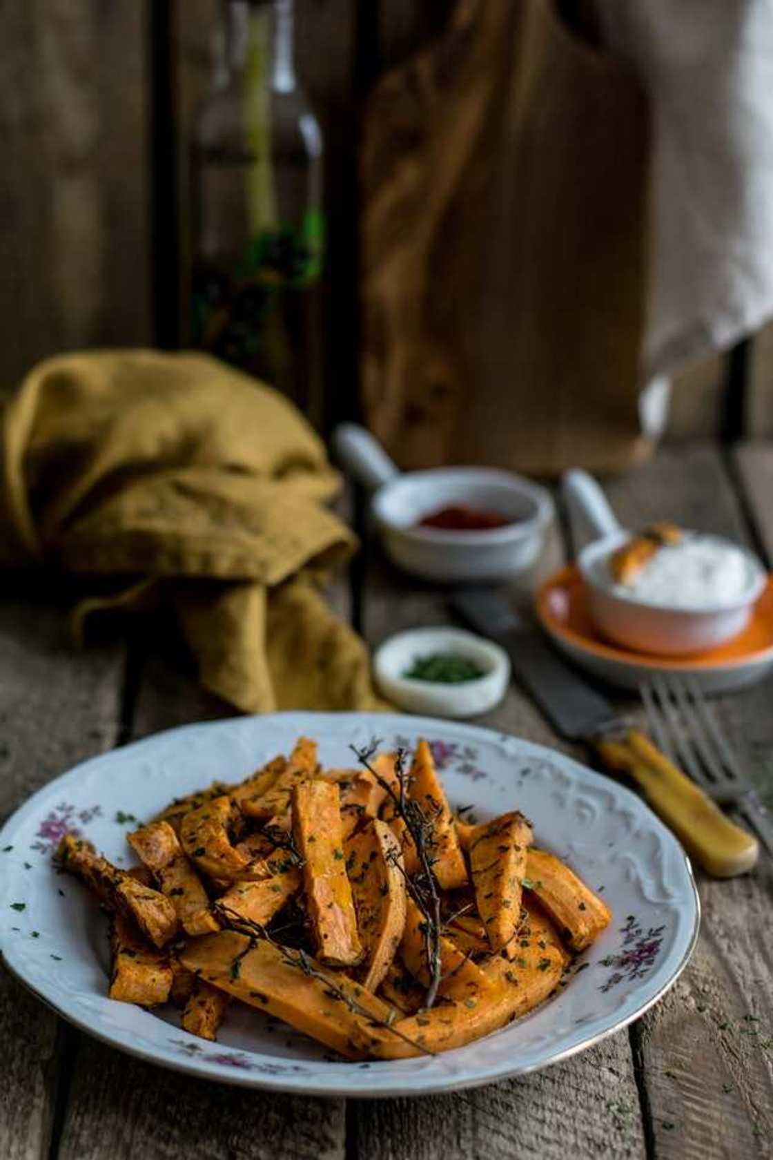 Fried sweet potato