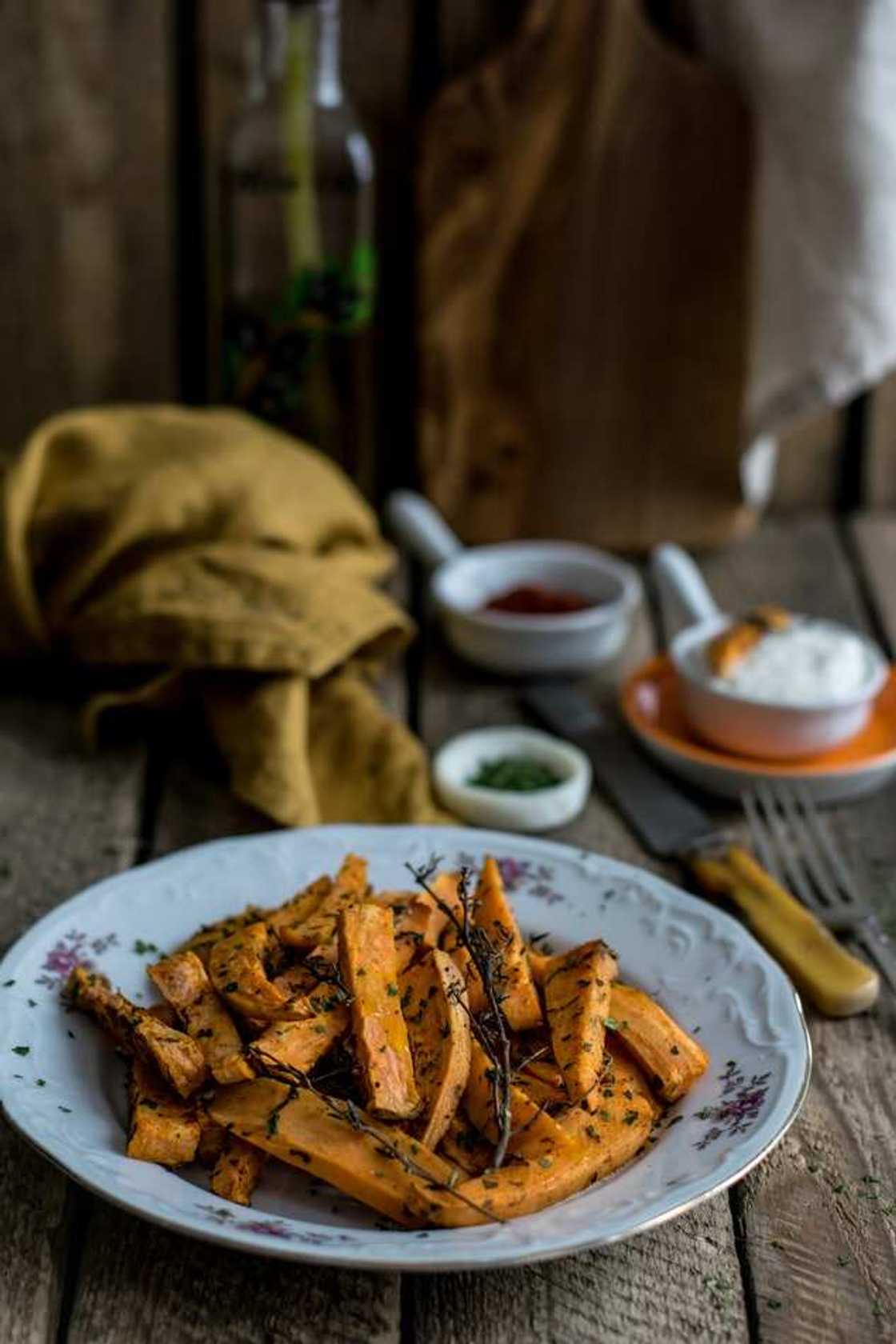 Fried sweet potato Fried sweet potato