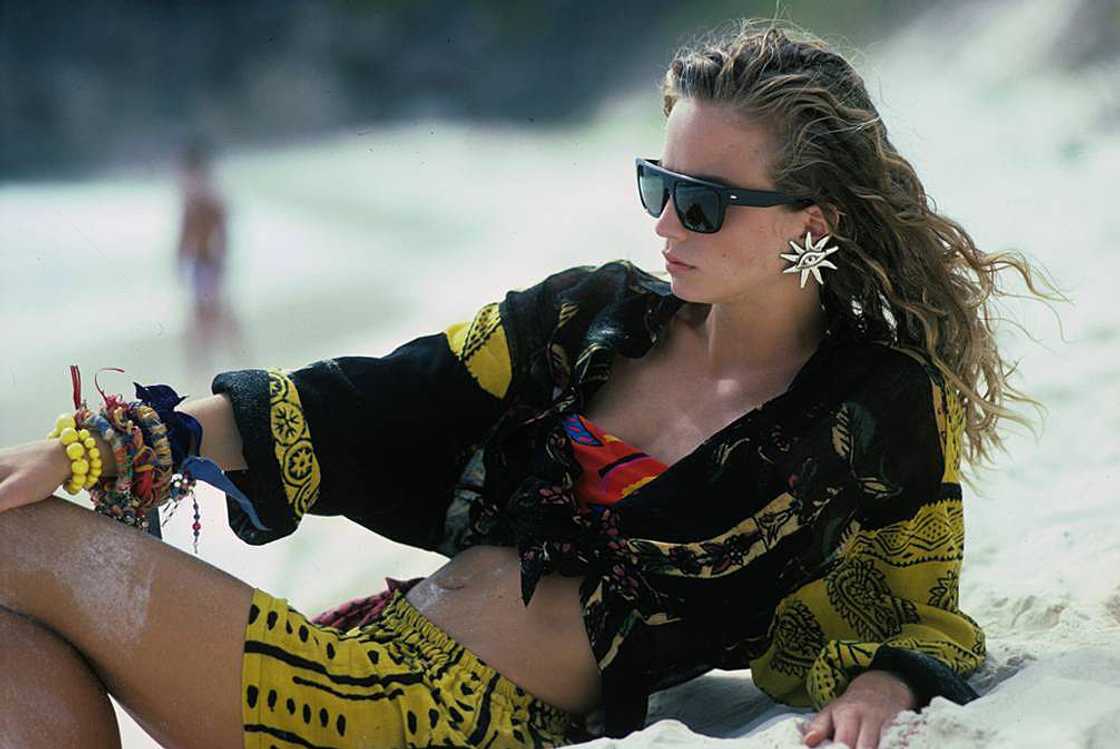 Rachel Williams lies on a beach Rachel Williams lies on a beach