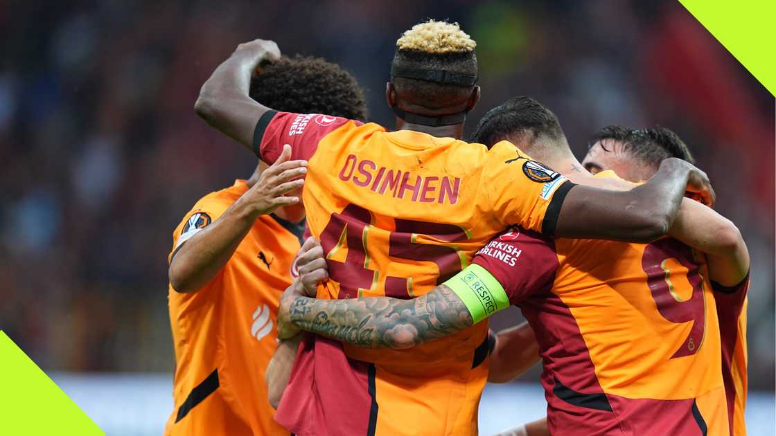 Victor Osimhen, Mauro Icardi, Yunus Akgun, Galatasaray, IF Elfsborg, UEFA Europa League, RAMS Stadium, Istanbul, Turkey.