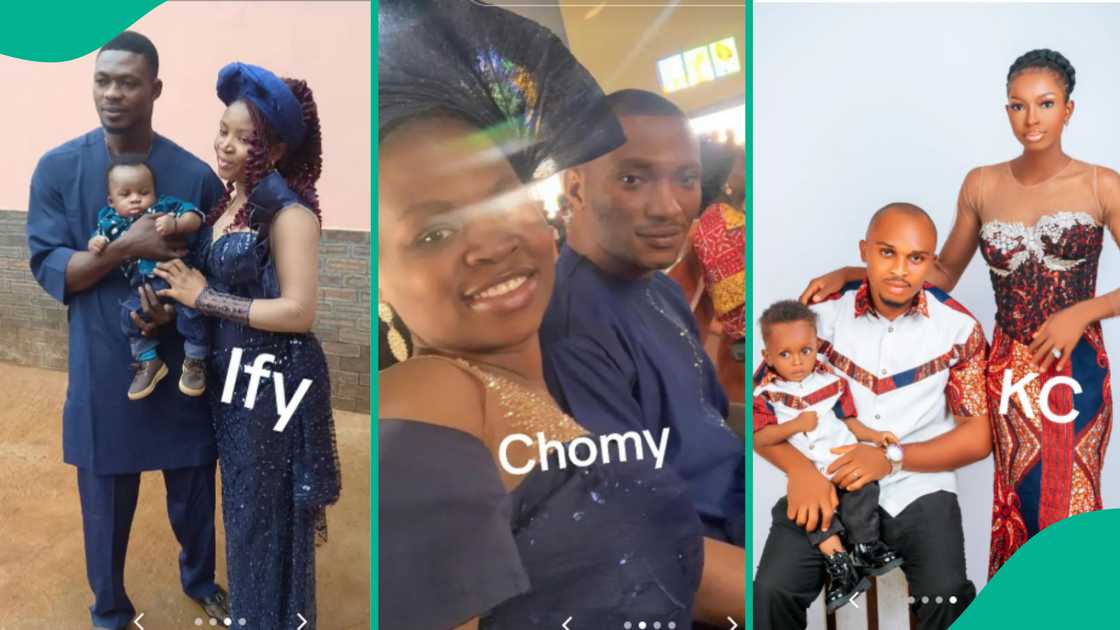 Lady shows old photo of her three friends. Lady shows old photo of her three friends.