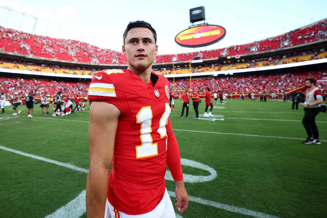 Matt Araiza at Arrowhead Stadium