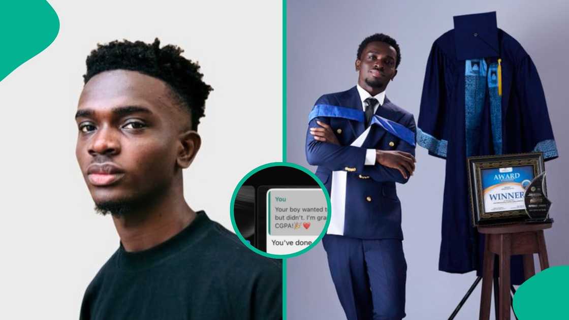 LASU graduate bags degree, shares chat with father
