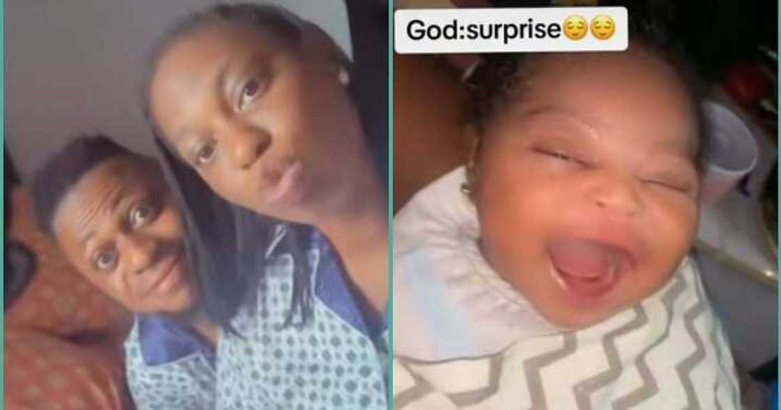 Lady says her baby came as a surprise
