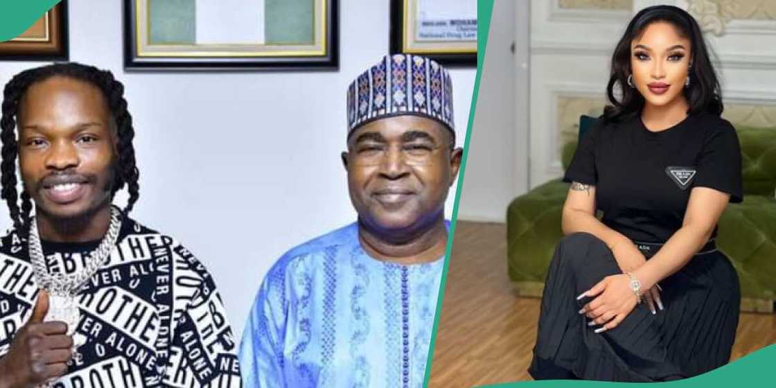 Singer Naira Marley and Tonto Dikeh Singer Naira Marley and Tonto Dikeh