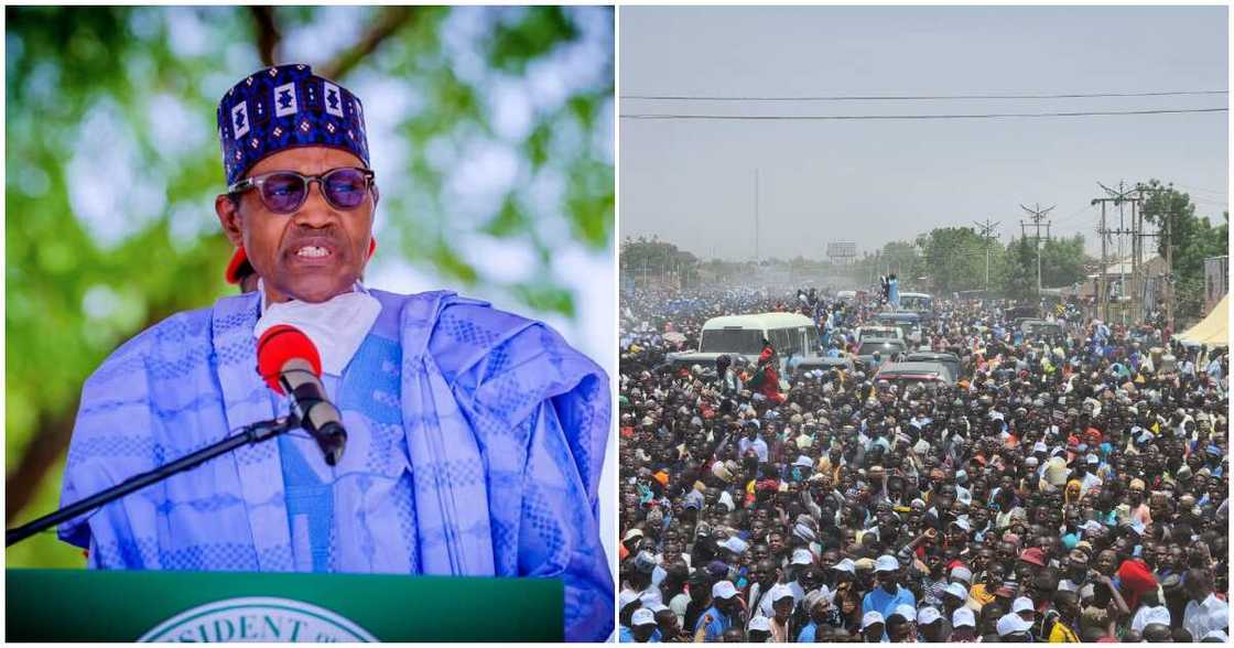 Buhari in Daura/ Durbar celebration for Buhari/ Massive crowd for Buhari