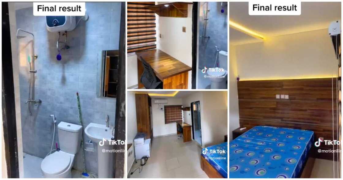 Nigerian man, single room, toilet, bedroom Nigerian man, single room, toilet, bedroom