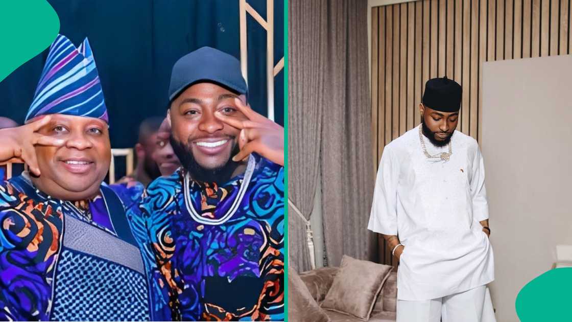 Davido and uncle dance at Okoya's 85th birthday.