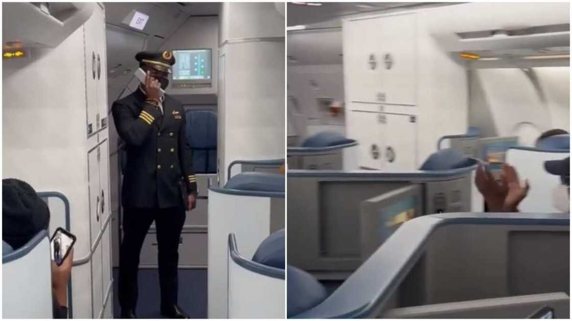 He wished them a safe flight in Yoruba and Pidgin English. He wished them a safe flight in Yoruba and Pidgin English.