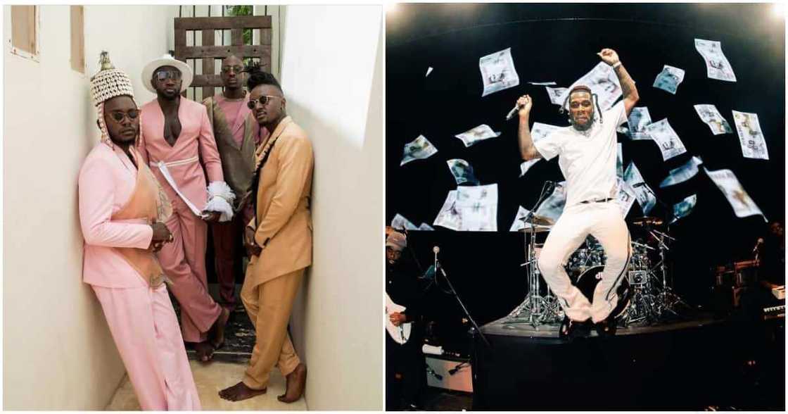 Sauti Sol Chills with Burna Boy in Rotterdam after Performance. Sauti Sol Chills with Burna Boy in Rotterdam after Performance.