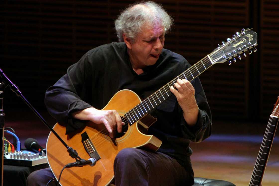 The guitarist Ralph Towner playing guitar at the JVC Jazz Festival at Zankel Hall