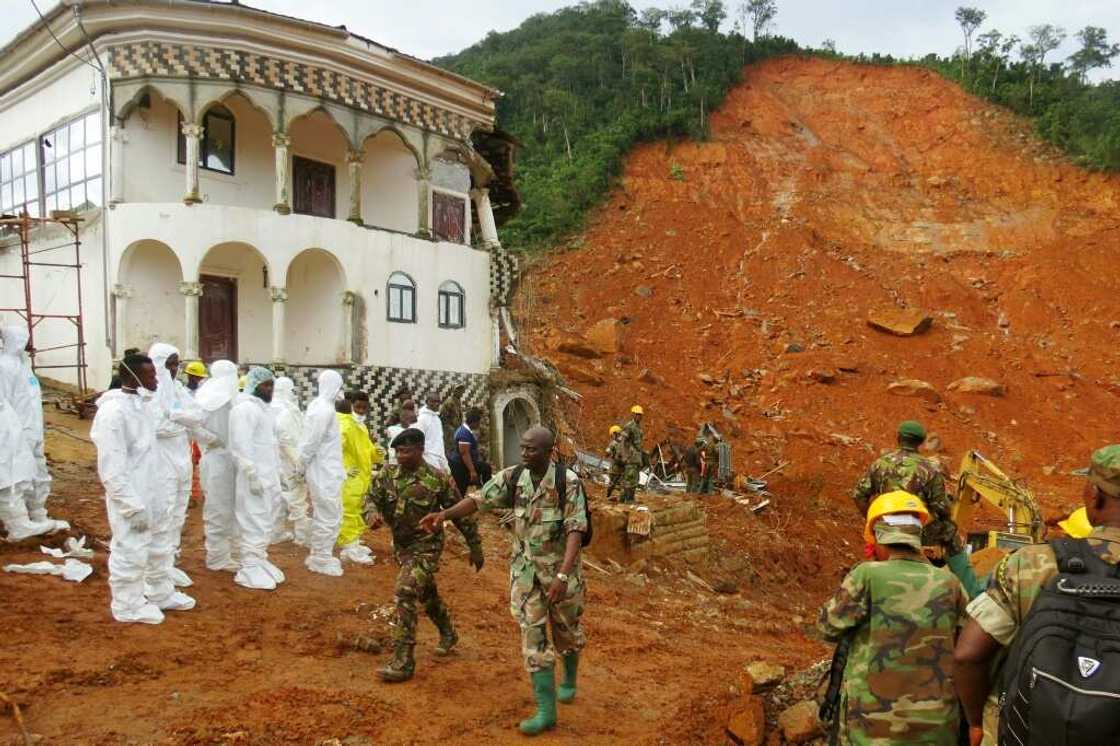 Heavy rains caused the deadly mudslide, detaching huge boulders on the deforested mountainside Heavy rains caused the deadly mudslide, detaching huge boulders on the deforested mountainside