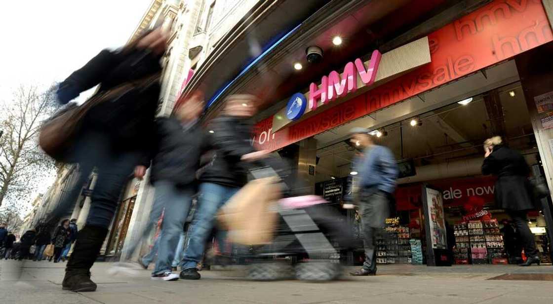 HMV's historic Oxford Street store in central London in 2011