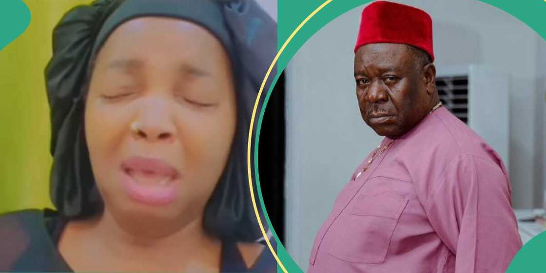 Mr Ibu's wife crying.