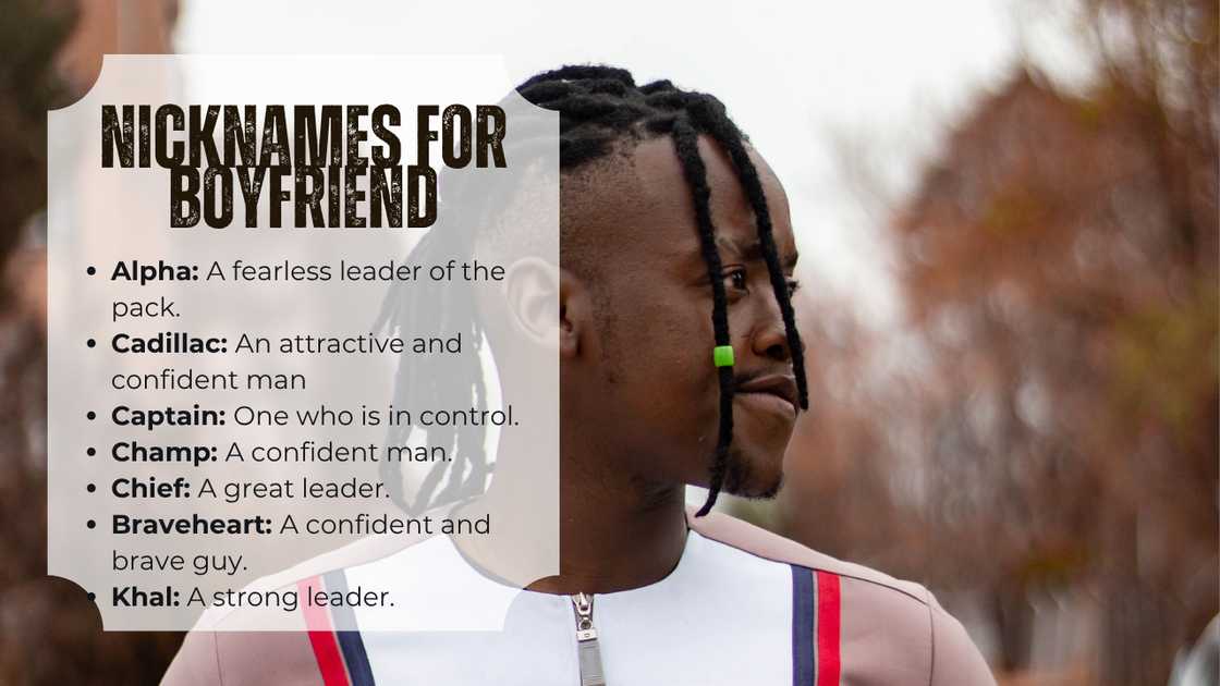 Cute names for a confident and strong guy Cute names for a confident and strong guy