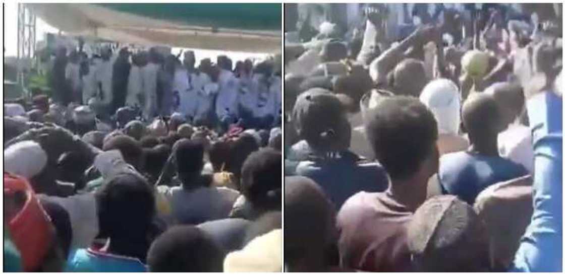 Crowd at APC rally Crowd at APC rally