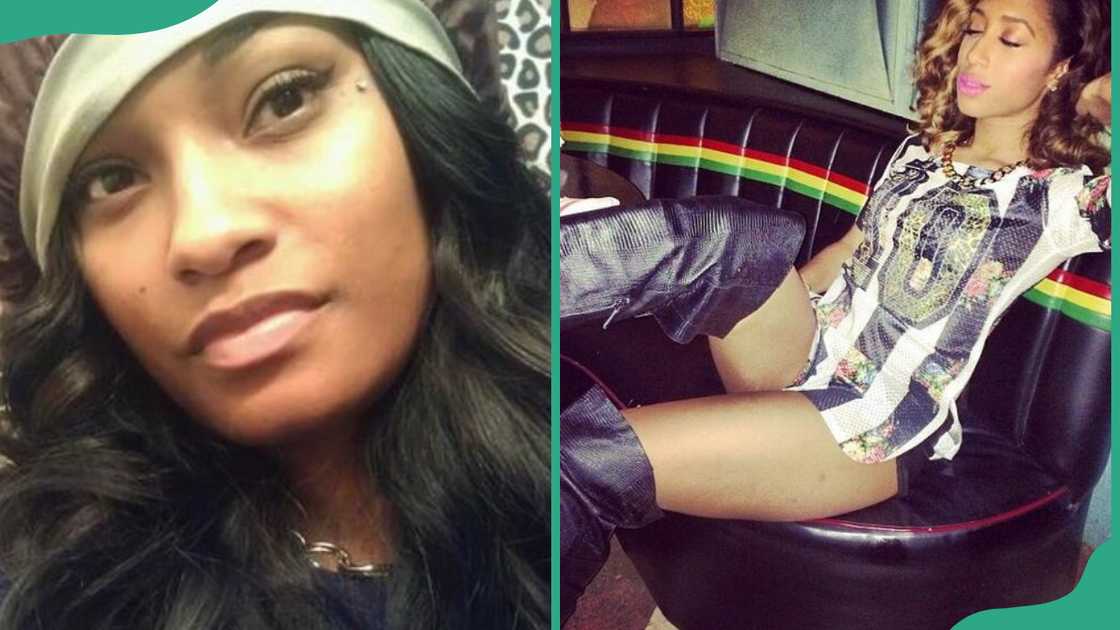 Jasmine Shine, selfie and sitting on a couch