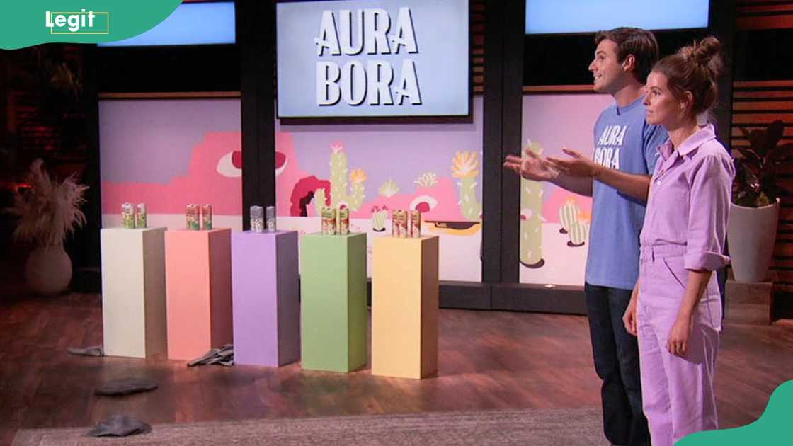 Aura Bora founders pitching on Shark Tank