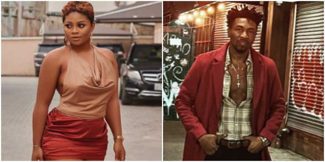 Tega asks fan why Boma can't comment on her post Tega asks fan why Boma can't comment on her post