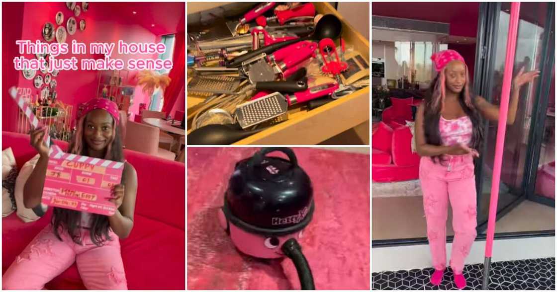 DJ Cuppy , pink things inside Cuppy's pink penthouse. DJ Cuppy , pink things inside Cuppy's pink penthouse.