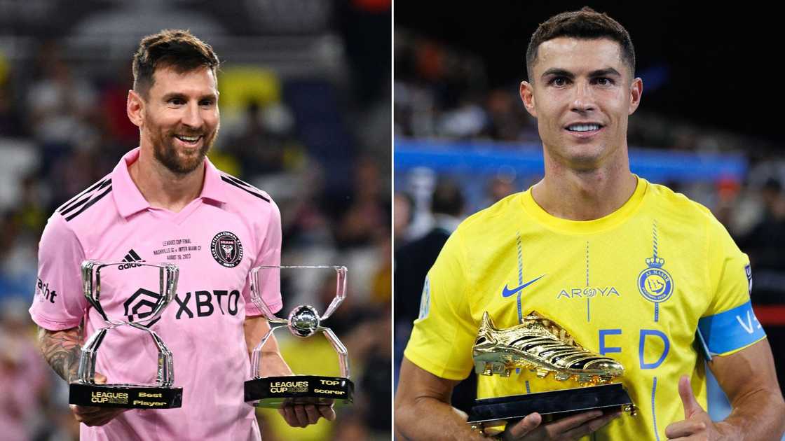 Lionel Messi, Cristiano Ronaldo, Inter Miami, Al Nassr, Saudi Pro League, Leagues Cup, MLS, Arab Club Champions Cup Lionel Messi, Cristiano Ronaldo, Inter Miami, Al Nassr, Saudi Pro League, Leagues Cup, MLS, Arab Club Champions Cup