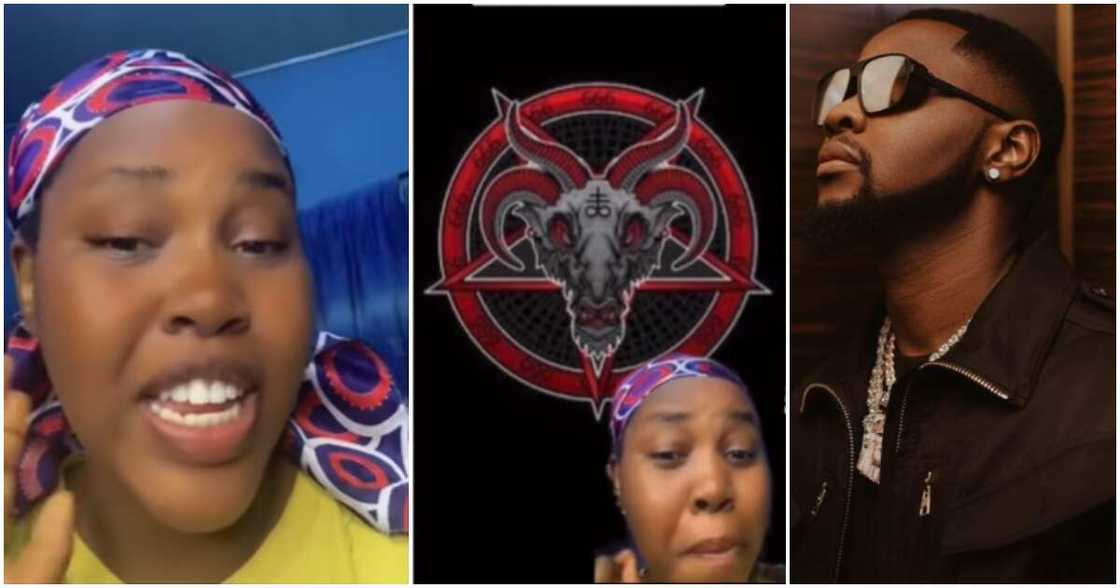 Photos of Kizz Daniel and TikTok conspiracy theorist Photos of Kizz Daniel and TikTok conspiracy theorist