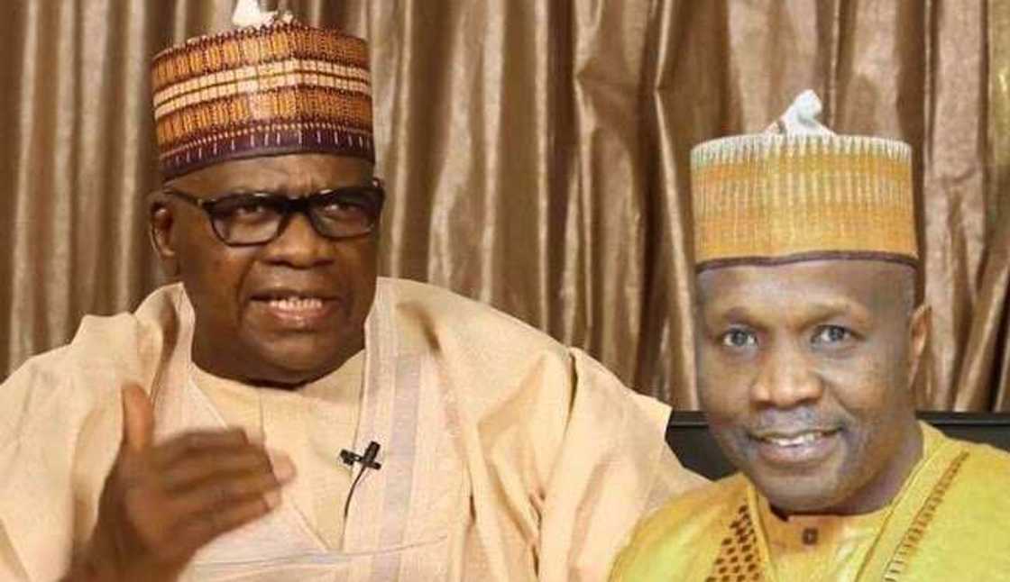 Sanata Danjuma Goje da Gwamna Inuwa Yahaya Sanata Danjuma Goje da Gwamna Inuwa Yahaya