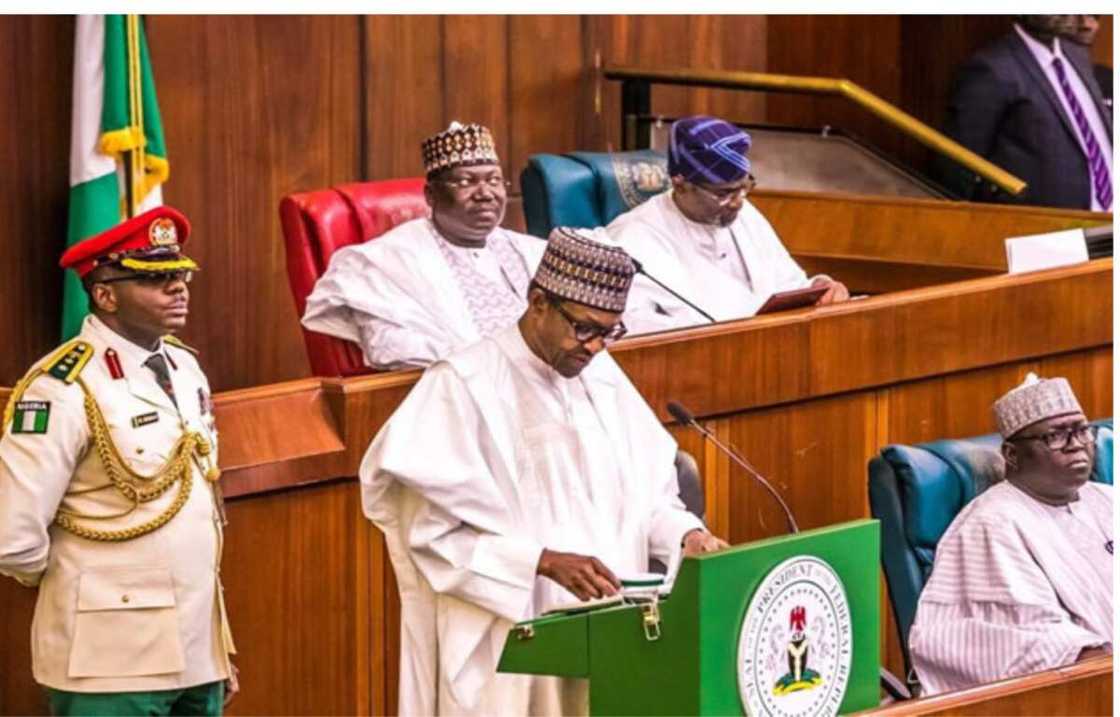 Buhari a majalisa Buhari a majalisa