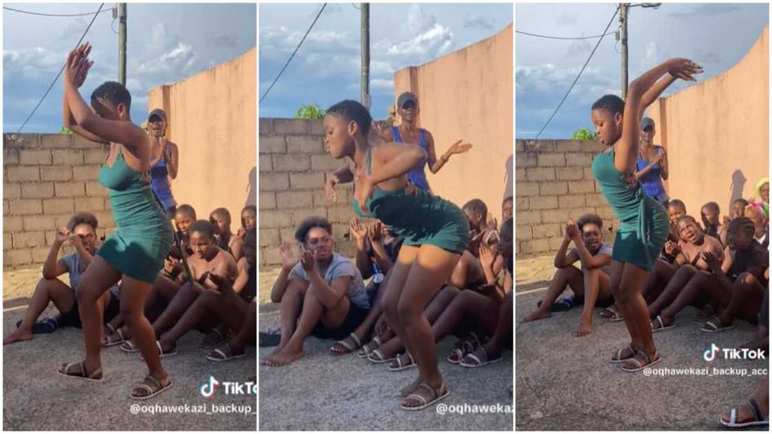 Curvy lady danced/lady in gown lifted her leg. Curvy lady danced/lady in gown lifted her leg.